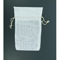 6"X9" White Burlap Pouches (Lot of 1 Poly Bag - 6 pcs. Per Poly Bag) SALE ITEM